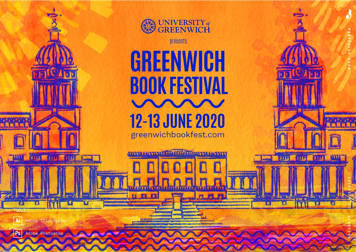 Identity spread — Greenwich Book Festival